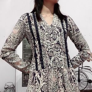 NWT Anthropologie Patterned Lace Dress
